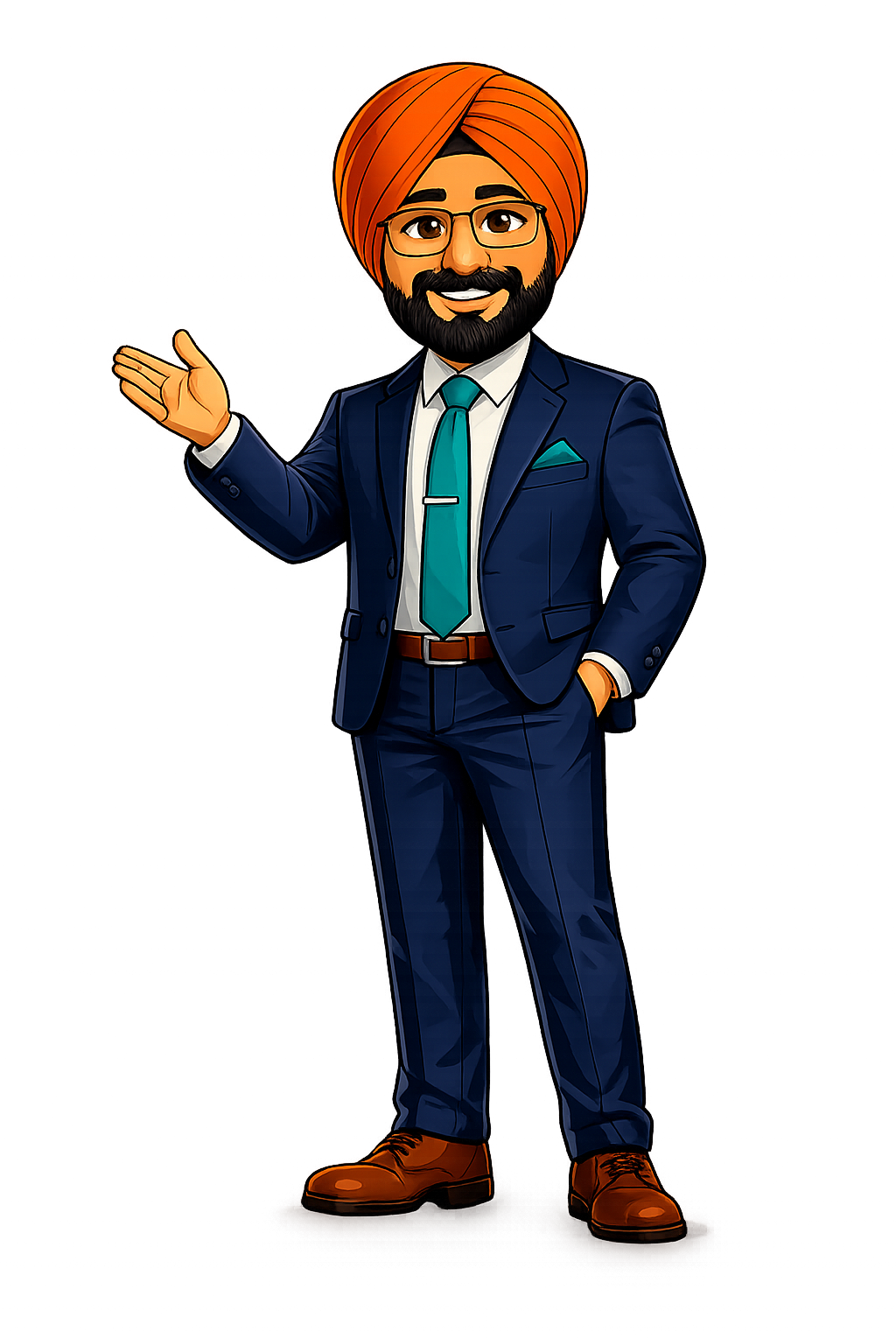 Workmate Mortgages illustrated brand character, welcoming visitors to the site.